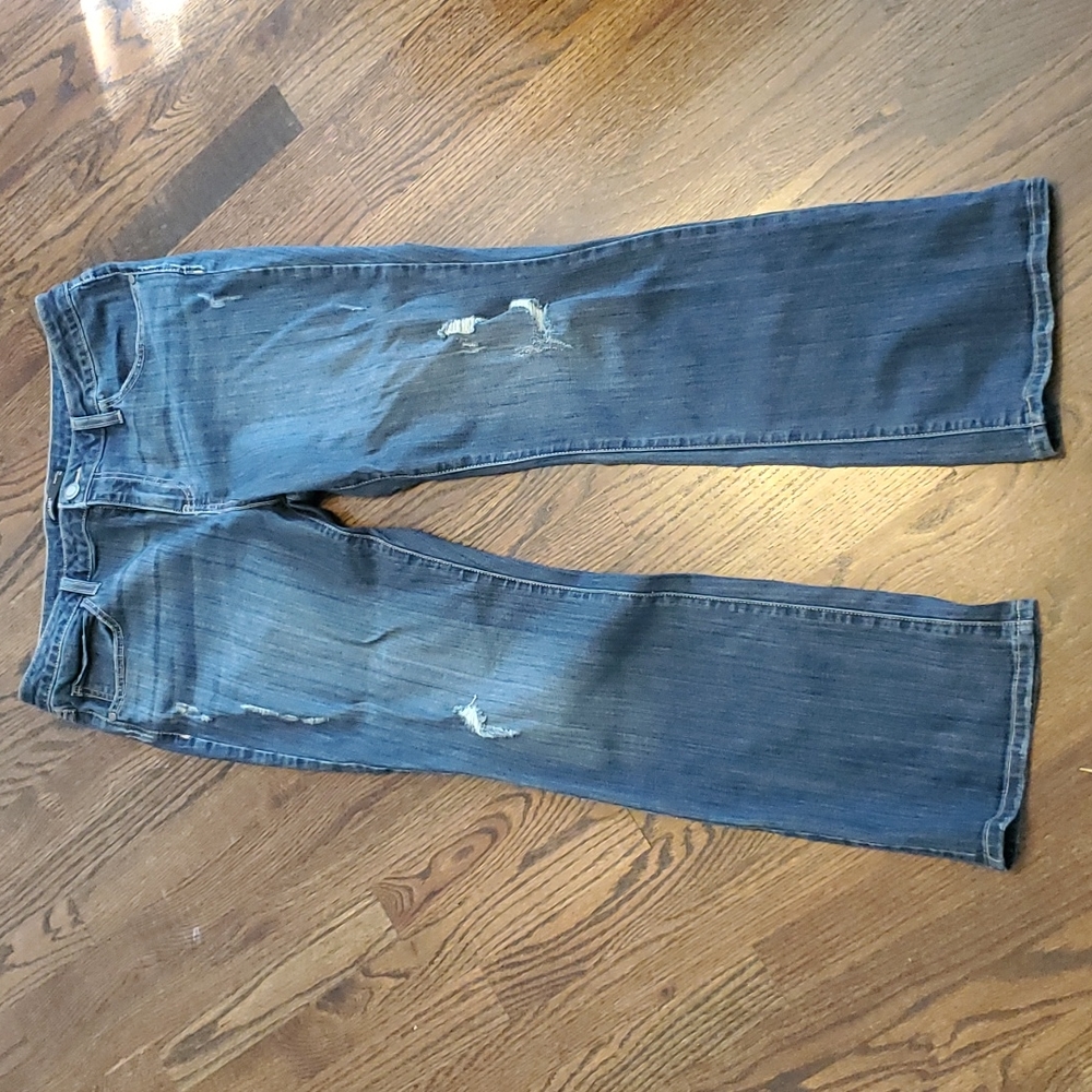 Simply Vera Wang Pre Distressed Bootcut 14P Jeans